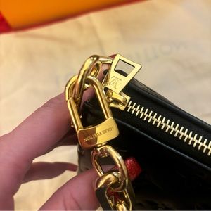 LV Coussin handbag is made from Monogram-embossed puffy lambskin.